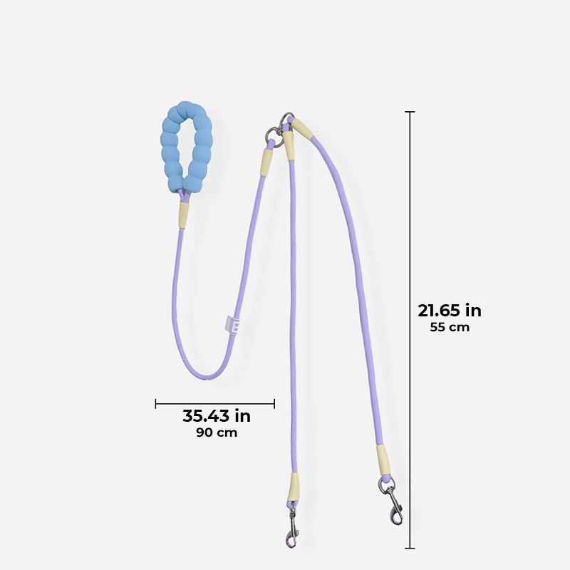 Tangle-Free Double Dog Leash with Comfortable Grip