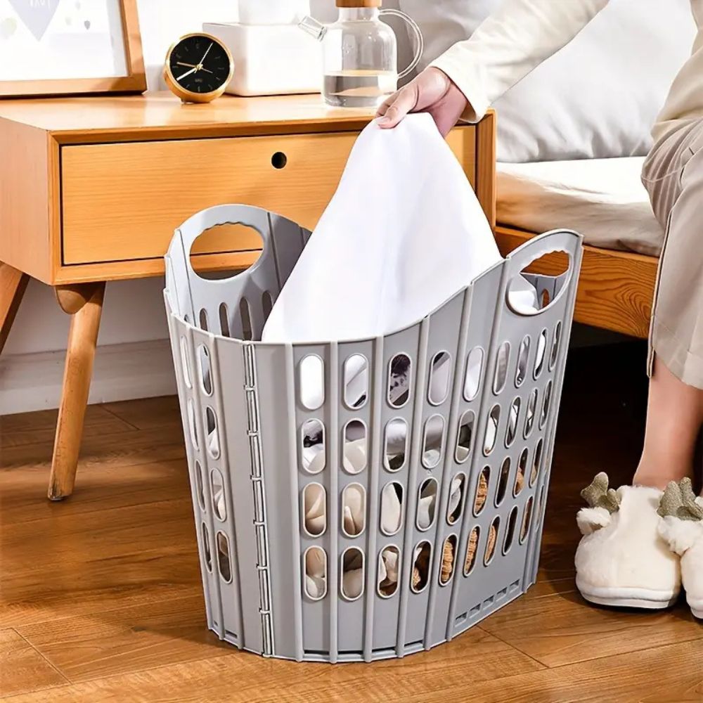 Foldable Multi-Purpose Storage Basket for Laundry and Toys