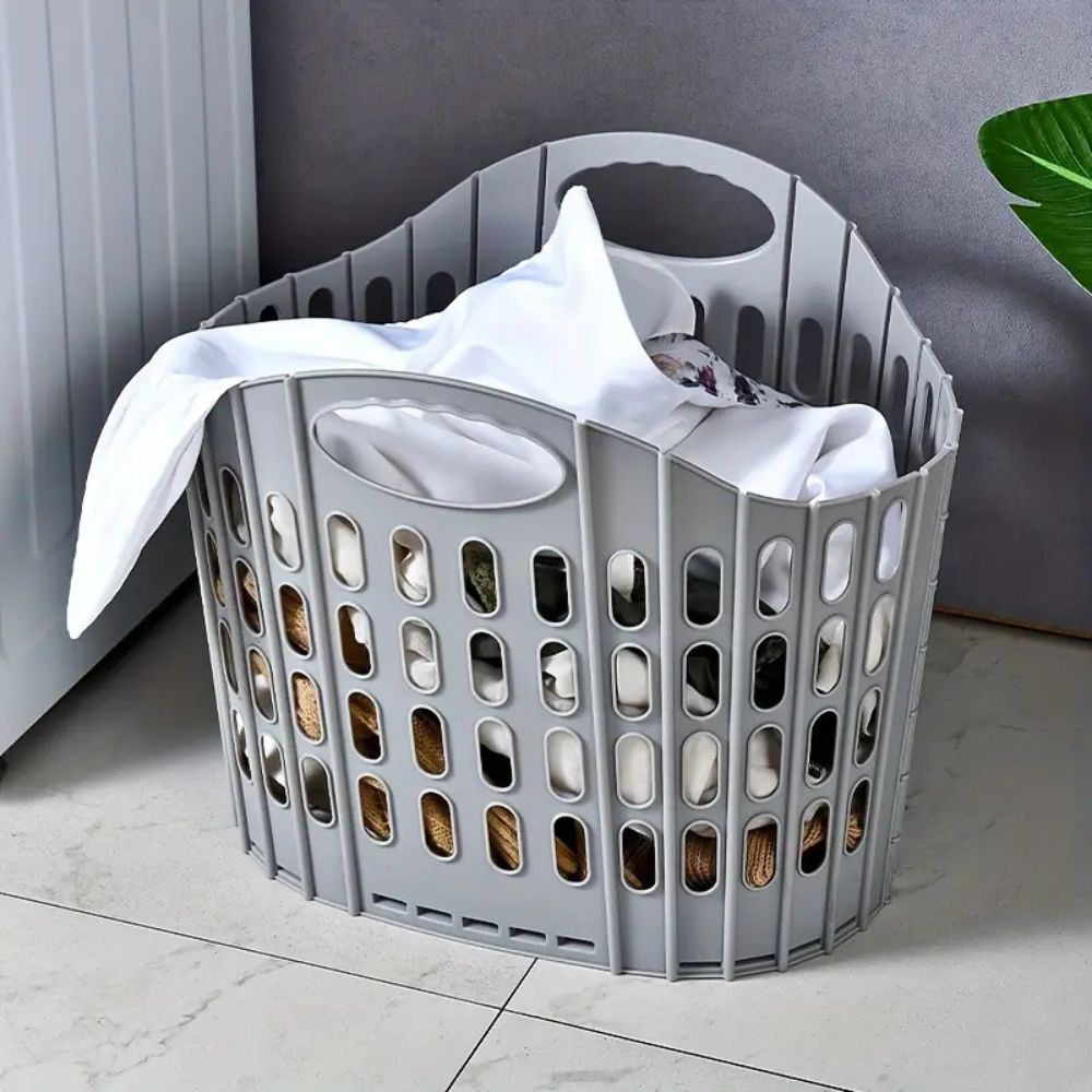 Foldable Multi-Purpose Storage Basket for Laundry and Toys