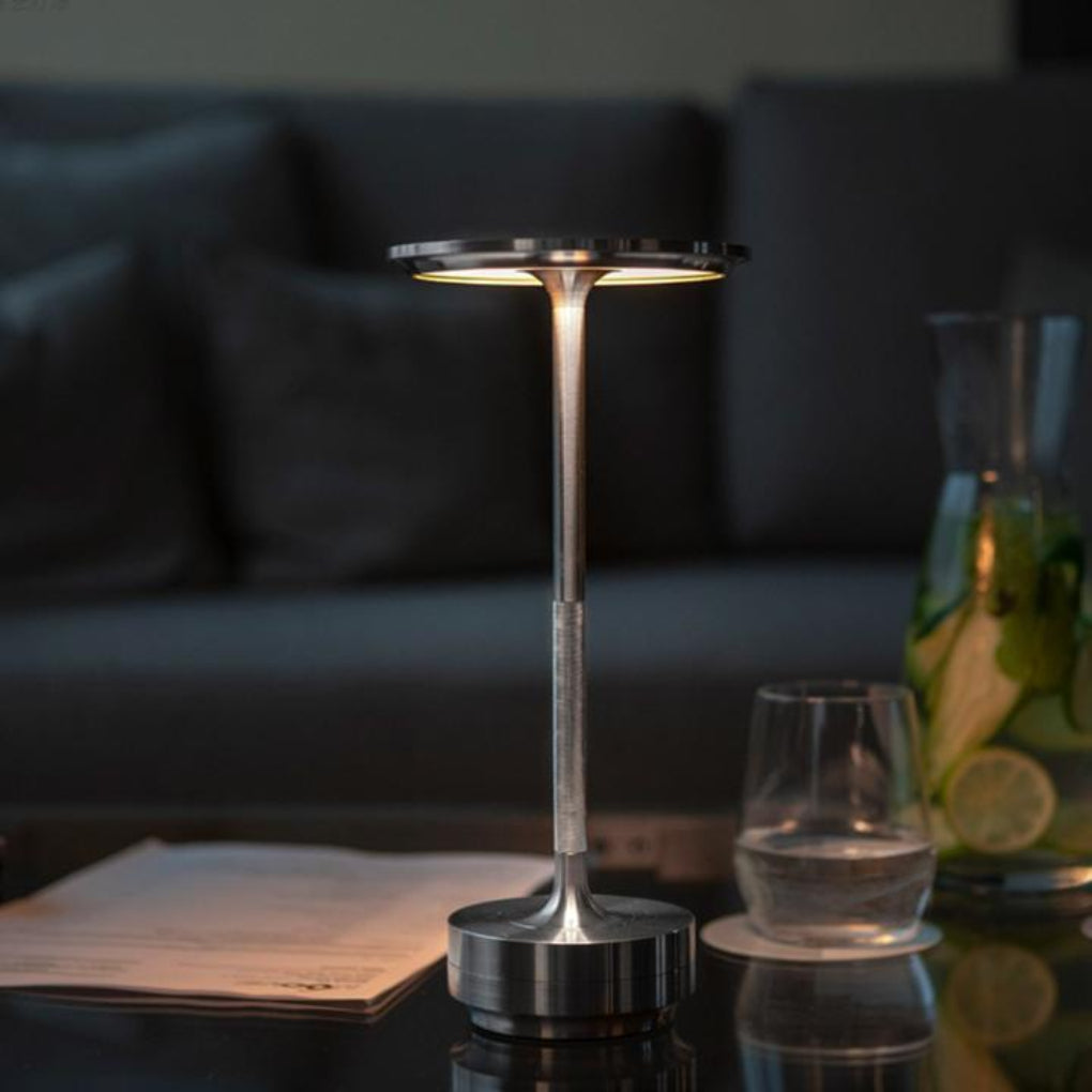 Portable Rechargeable Cordless Table Lamp with Dimmable Touch Controls