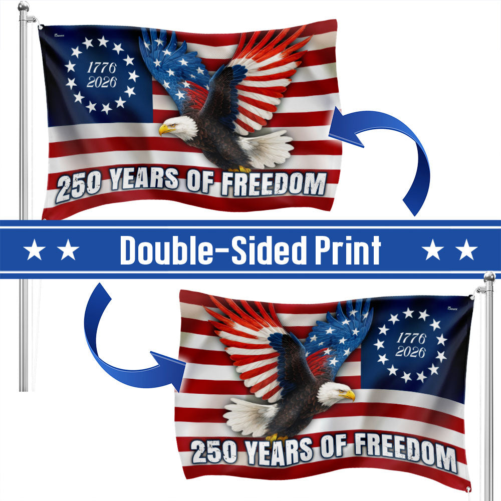 Betsy Ross 250th Anniversary Eagle Grommet Flag