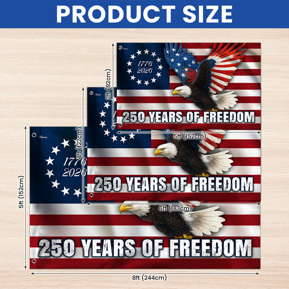 Betsy Ross 250th Anniversary Eagle Grommet Flag