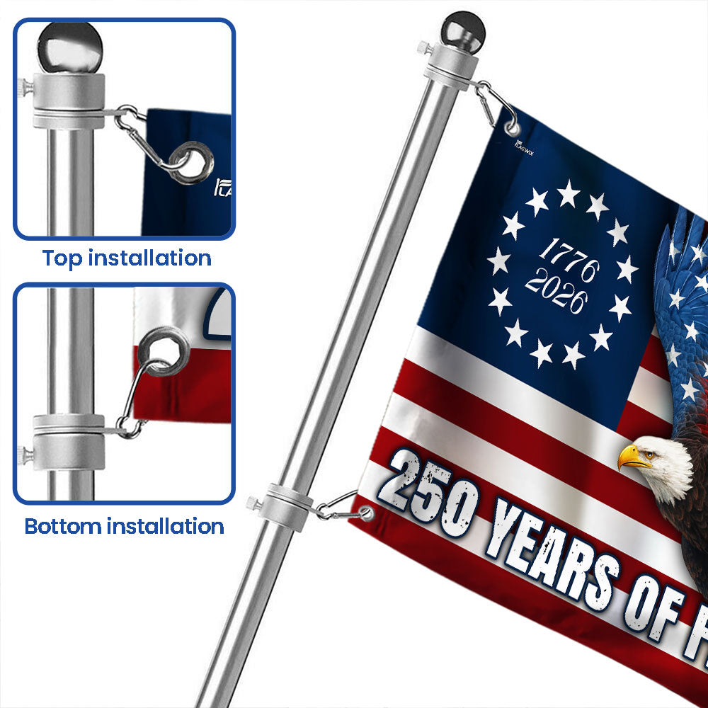 Betsy Ross 250th Anniversary Eagle Grommet Flag