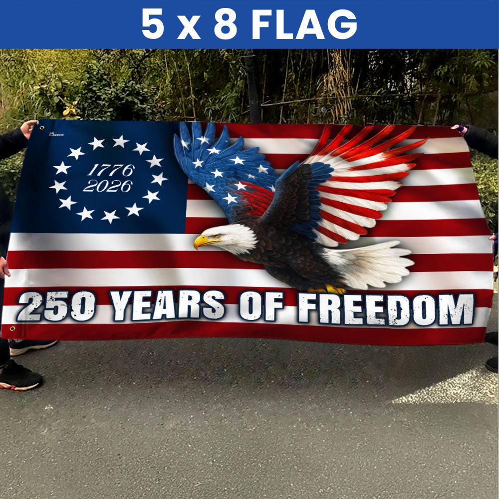 Betsy Ross 250th Anniversary Eagle Grommet Flag