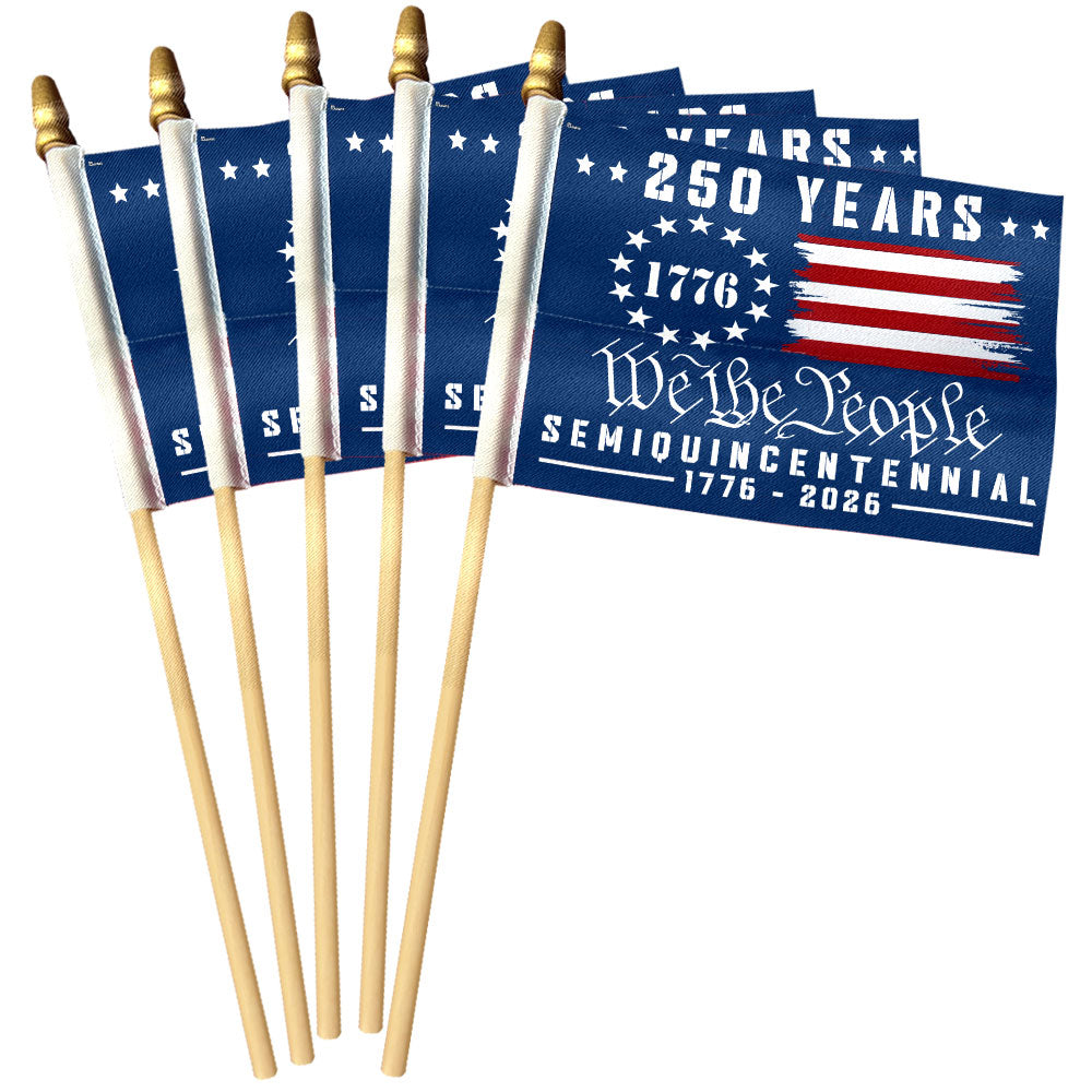 Handheld American Flag for 250th Anniversary Celebration
