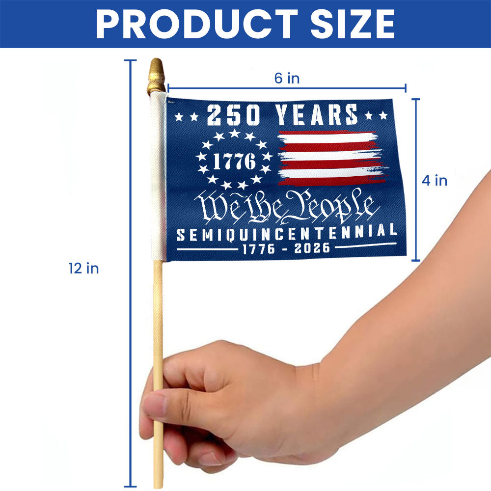 Handheld American Flag for 250th Anniversary Celebration