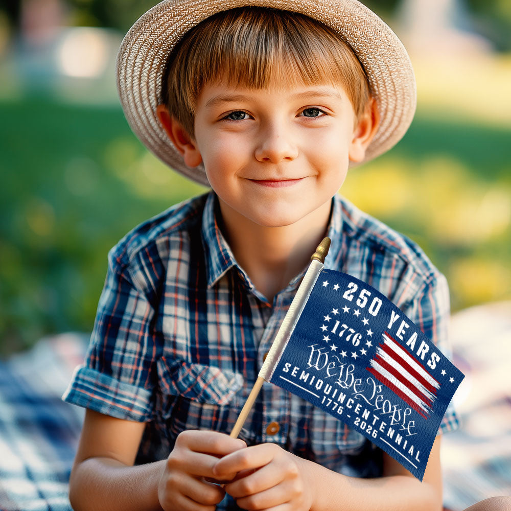 Handheld American Flag for 250th Anniversary Celebration