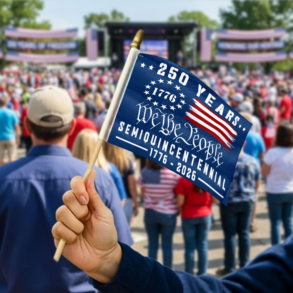 Handheld American Flag for 250th Anniversary Celebration