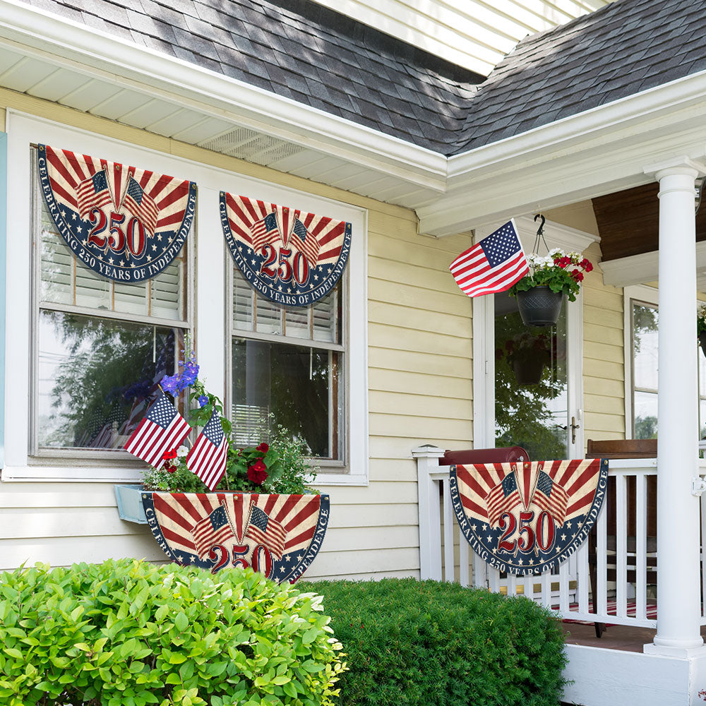 Betsy Ross 250th Anniversary Retro Fan Flag