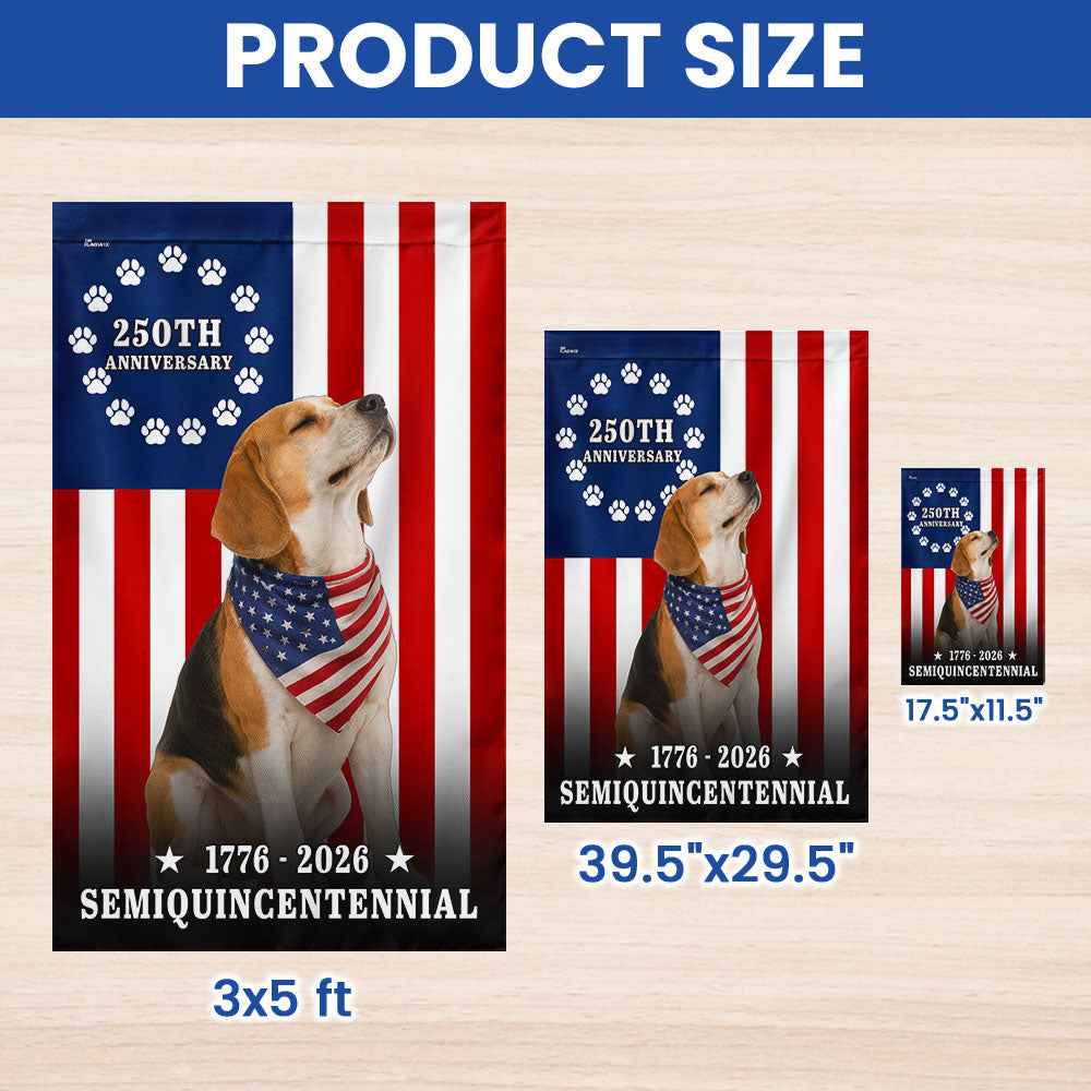 Beagle American Flag for 250th Anniversary Celebration
