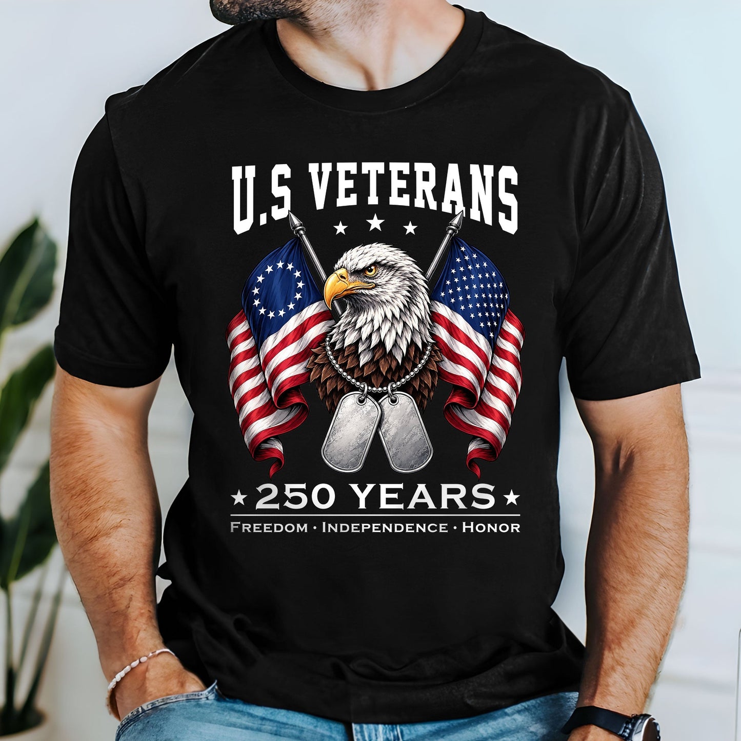 Patriotic Eagle T-shirt 250 Years Independence Bella Canvas Unisex Tee