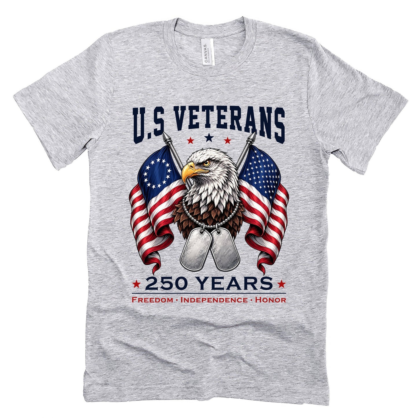 Patriotic Eagle T-shirt 250 Years Independence Bella Canvas Unisex Tee