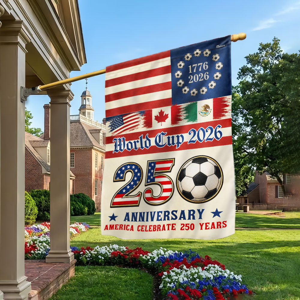 250th Anniversary US Flag for World Cup 2026 Celebration