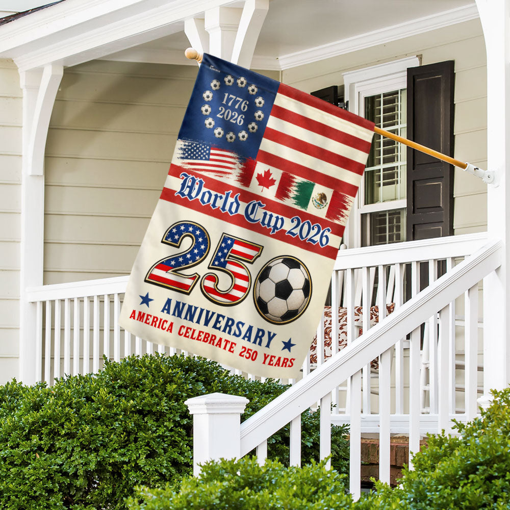 250th Anniversary US Flag for World Cup 2026 Celebration