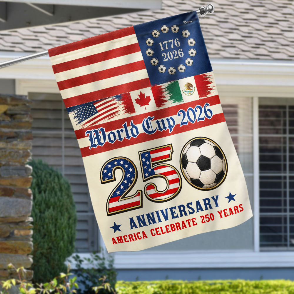 250th Anniversary US Flag for World Cup 2026 Celebration
