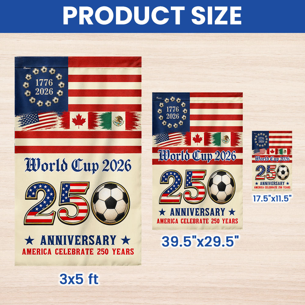 250th Anniversary US Flag for World Cup 2026 Celebration
