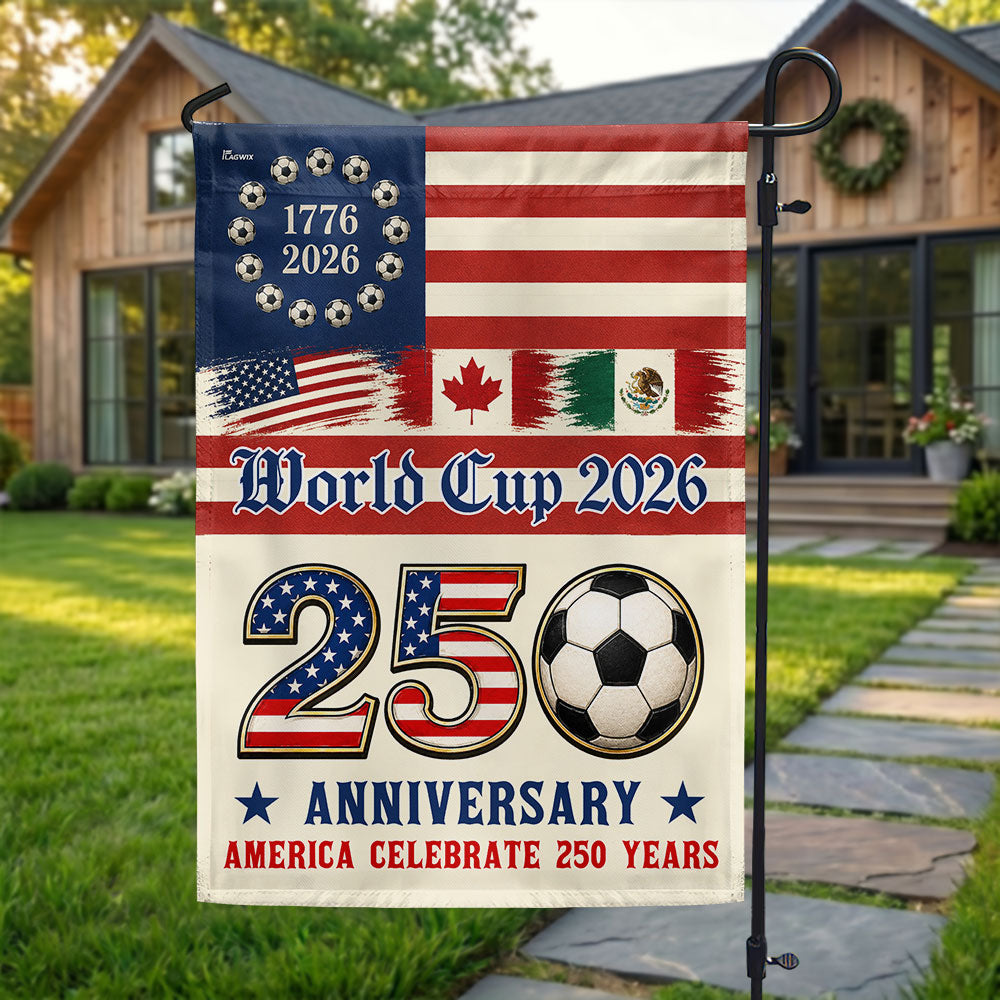 250th Anniversary US Flag for World Cup 2026 Celebration
