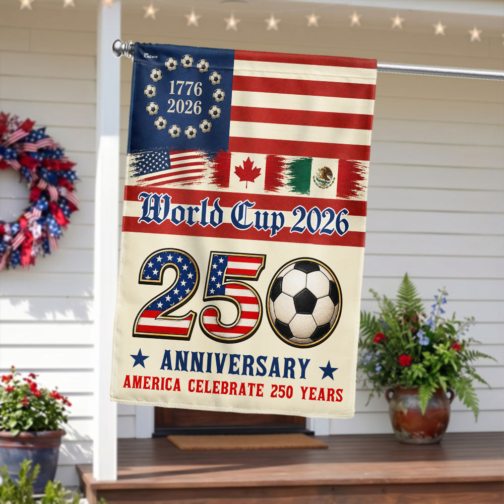 250th Anniversary US Flag for World Cup 2026 Celebration