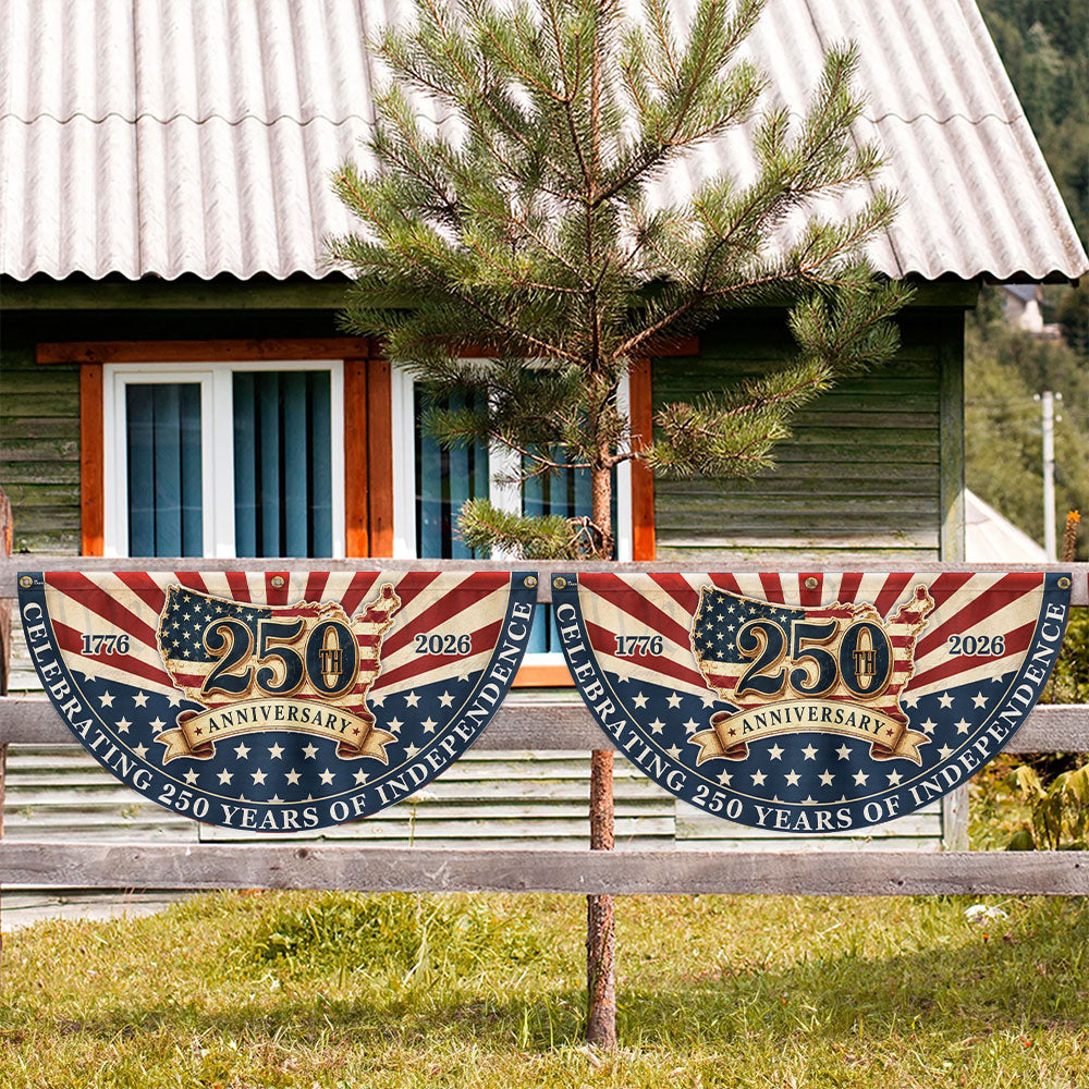 American Maps Retro Fan Flag for 250th Independence Celebration