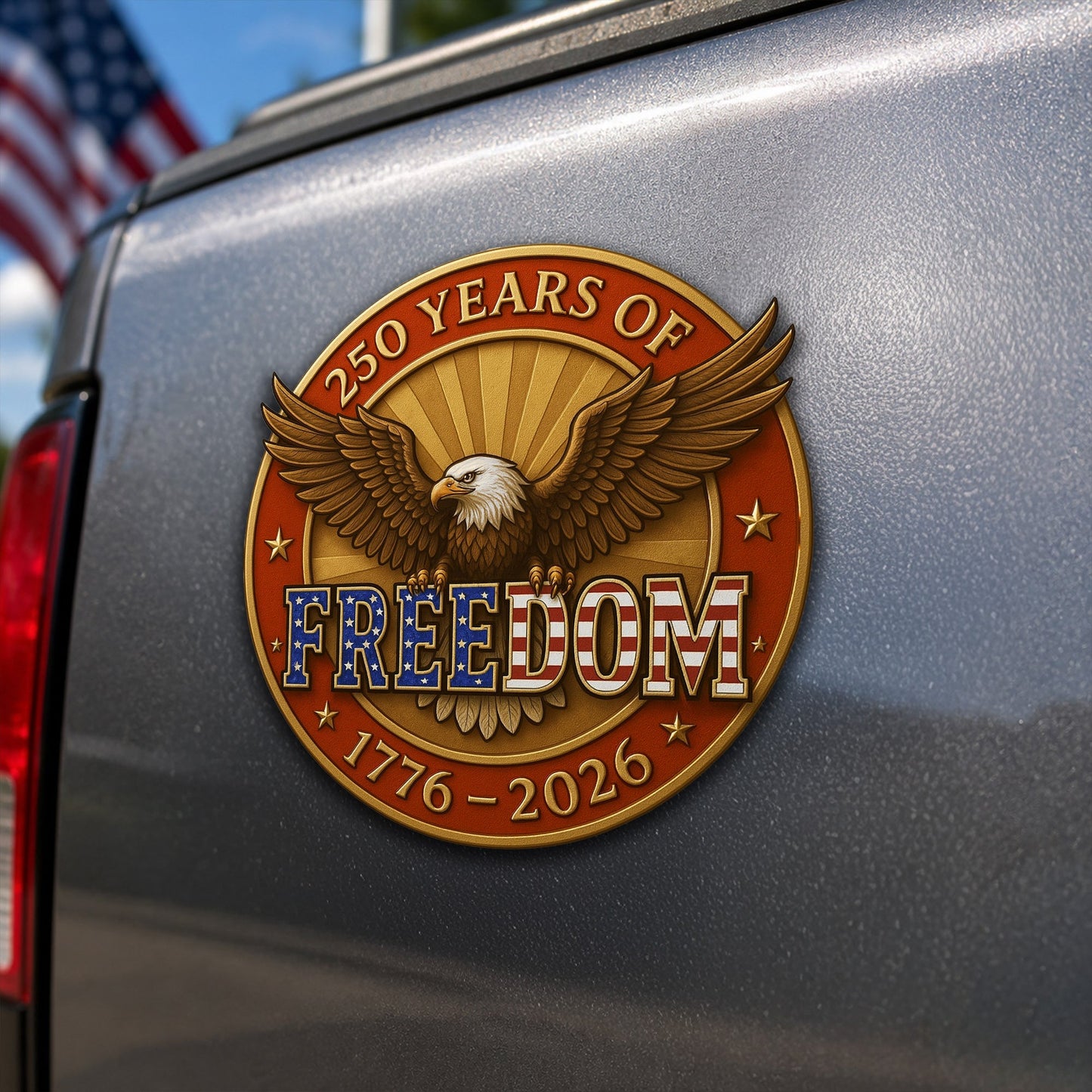We The People Vehicle Magnet - God Bless America 1776 2026 Custom Car Magnet