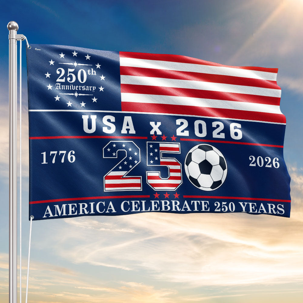 USA 2026 World Cup 250th Anniversary Grommet Flag