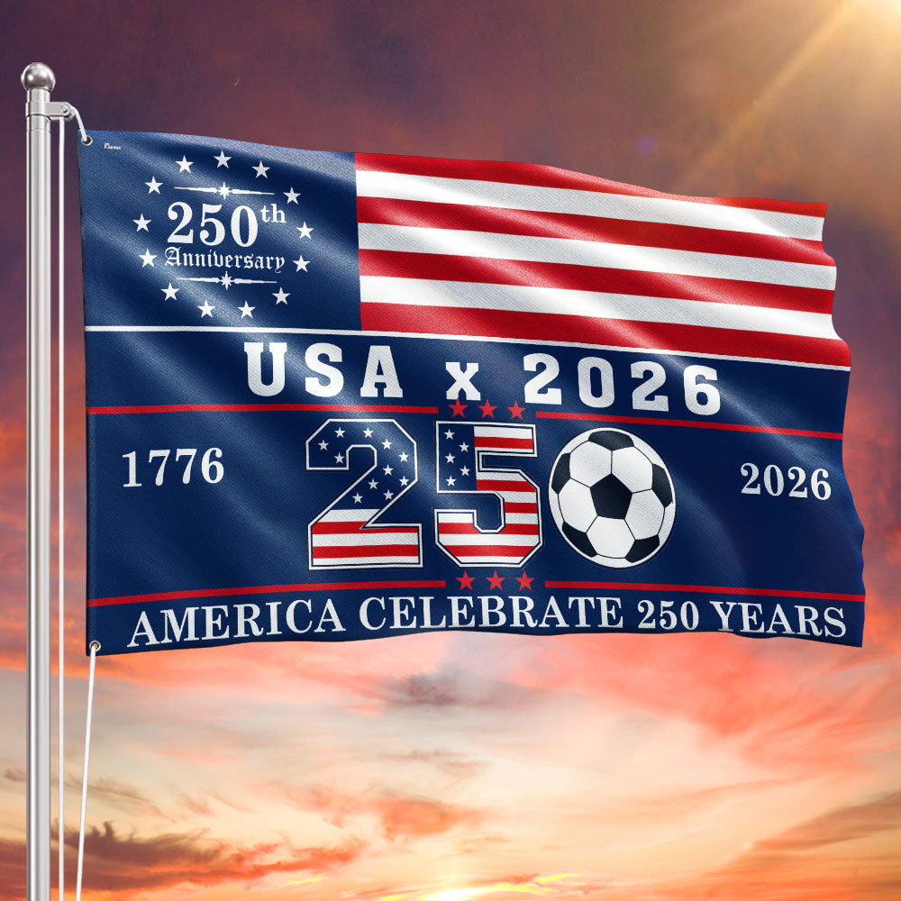 USA 2026 World Cup 250th Anniversary Grommet Flag
