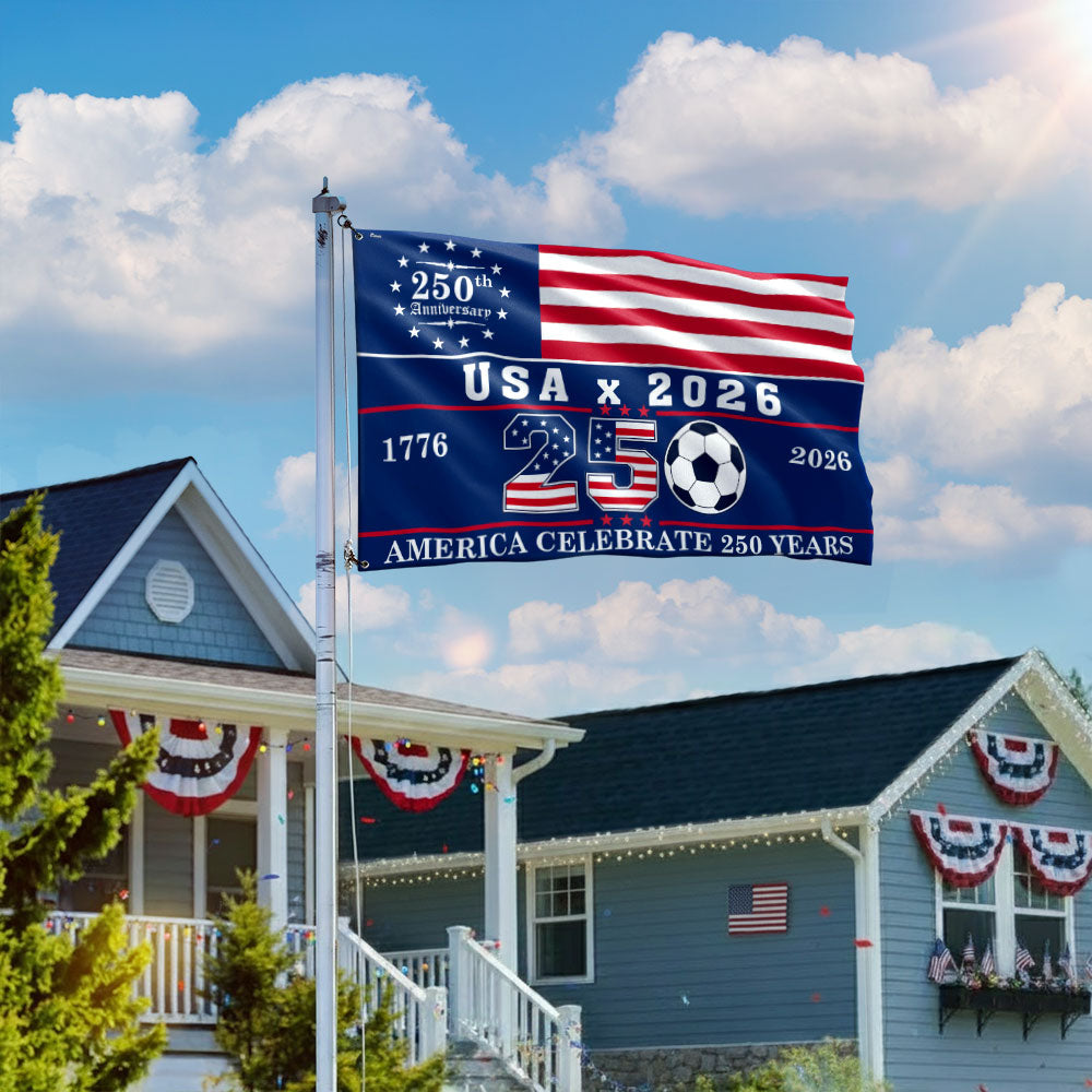 USA 2026 World Cup 250th Anniversary Grommet Flag