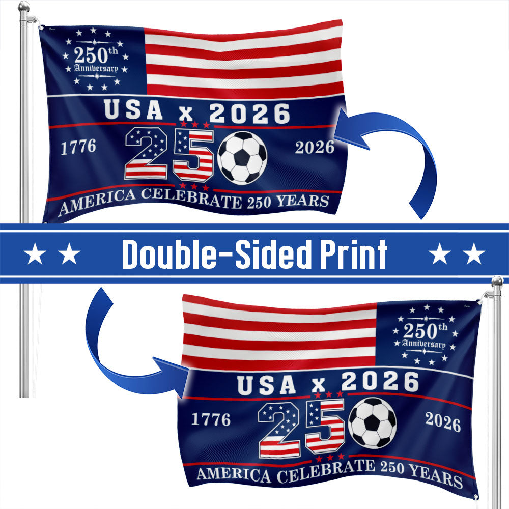 USA 2026 World Cup 250th Anniversary Grommet Flag