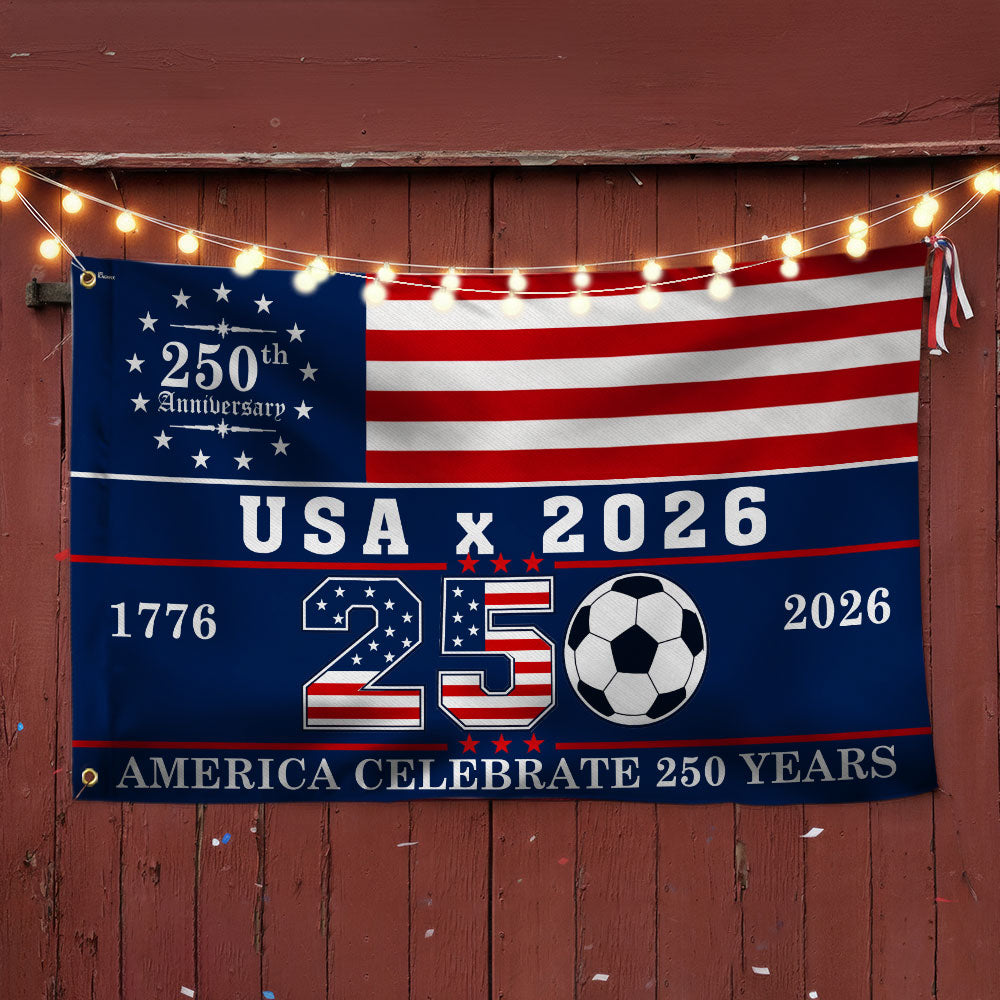 USA 2026 World Cup 250th Anniversary Grommet Flag