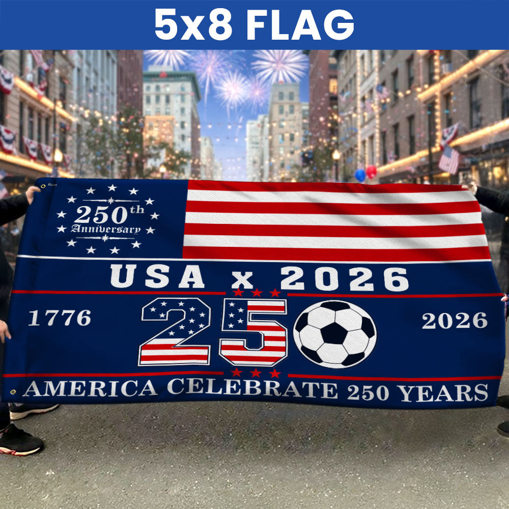 USA 2026 World Cup 250th Anniversary Grommet Flag