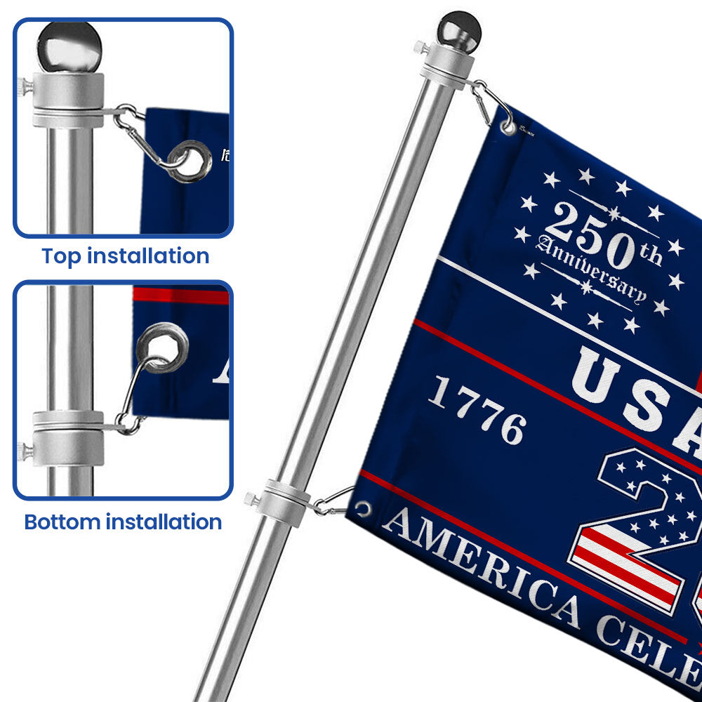 USA 2026 World Cup 250th Anniversary Grommet Flag