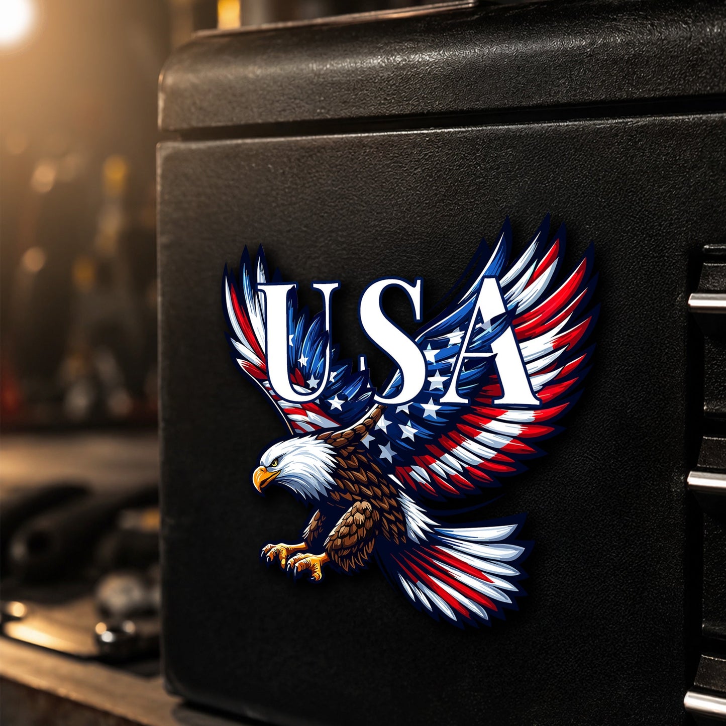 USA 250th Anniversary Bald Eagle Car Magnet