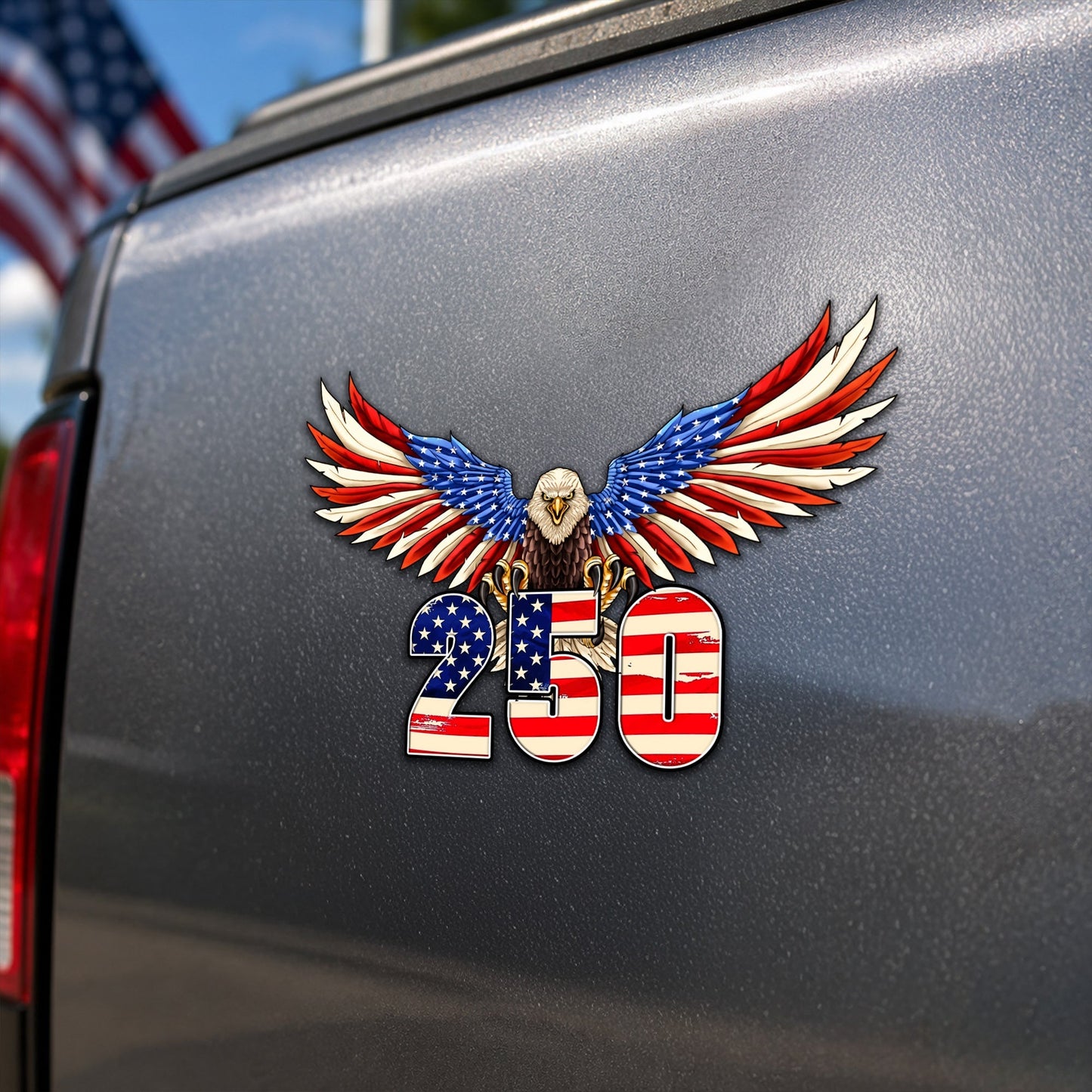 250th Anniversary Patriotic Eagle Car Magnet