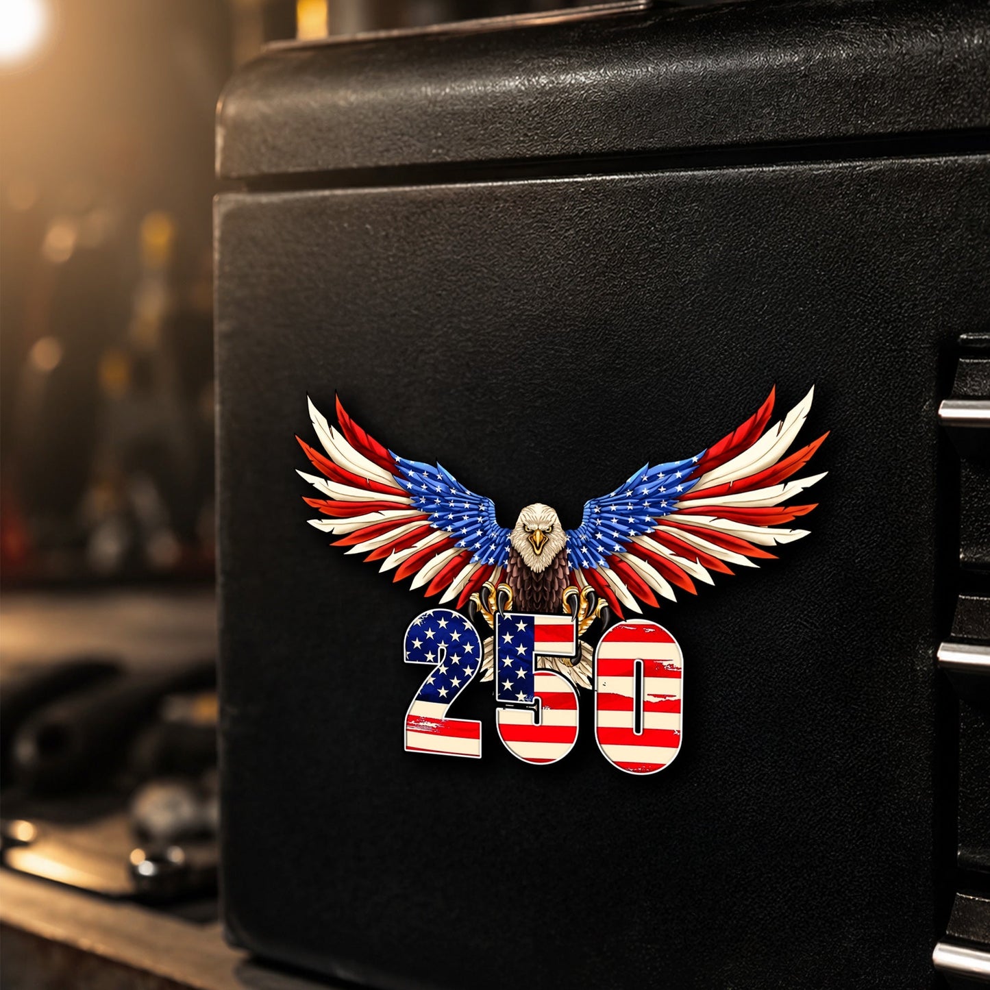 250th Anniversary Patriotic Eagle Car Magnet