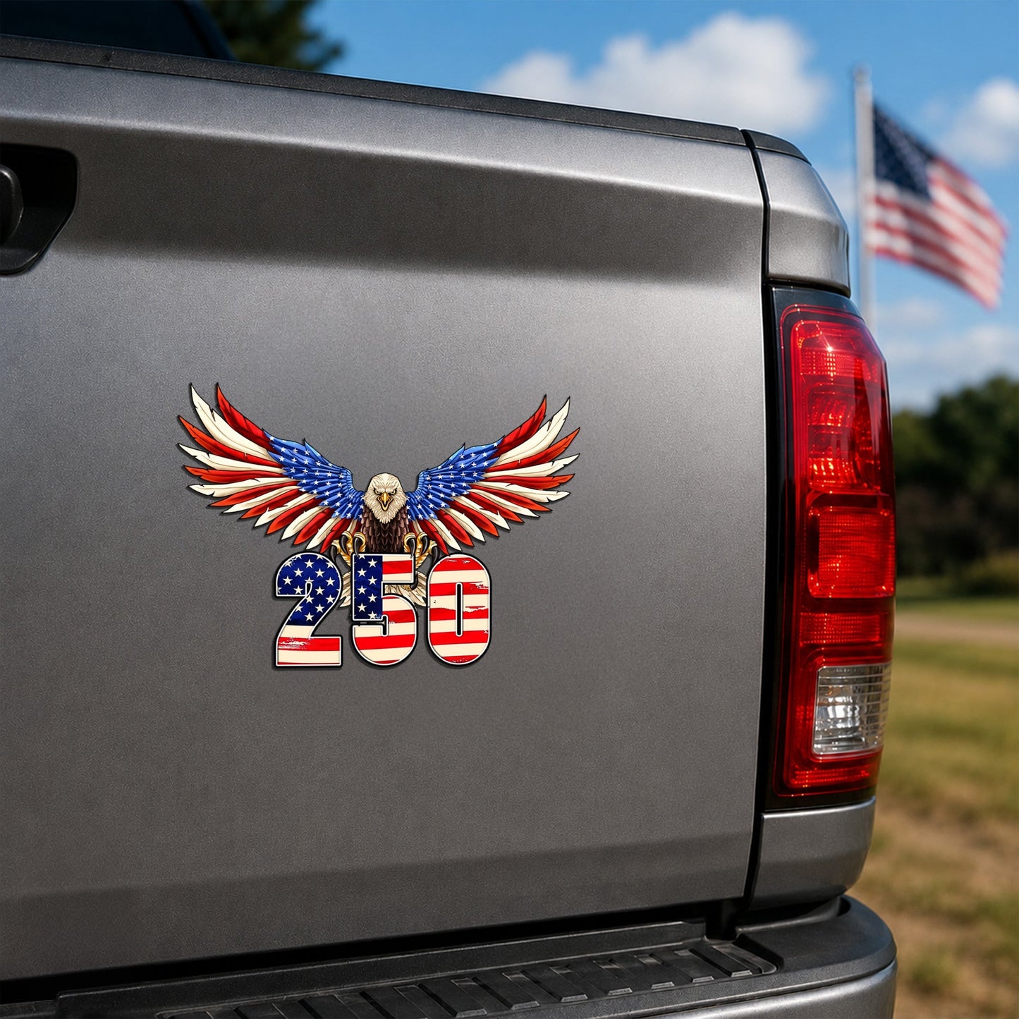 250th Anniversary Patriotic Eagle Car Magnet