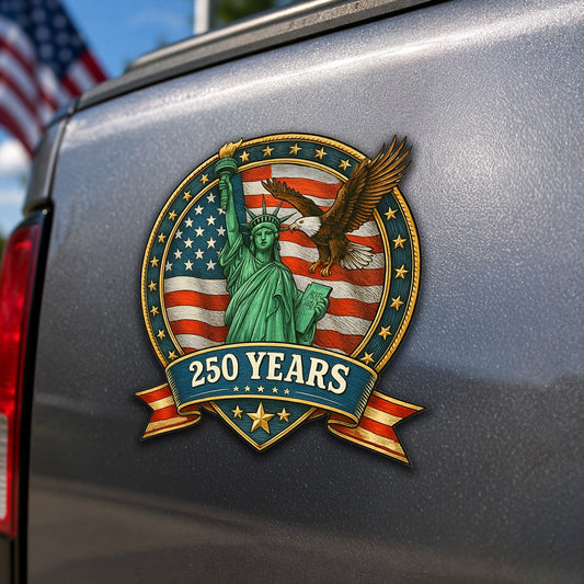 250th Anniversary Patriotic Eagle Independence Day Car Magnet
