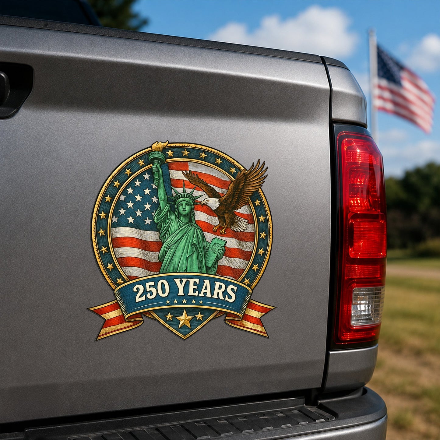 250th Anniversary Patriotic Eagle Independence Day Car Magnet
