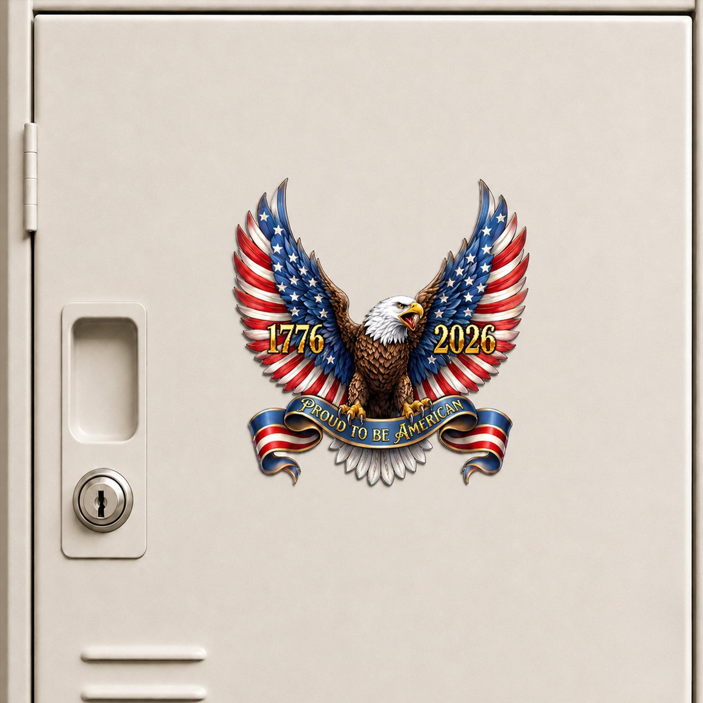 Patriotic Eagle Car Magnet - 250th Anniversary Custom Vinyl Magnet