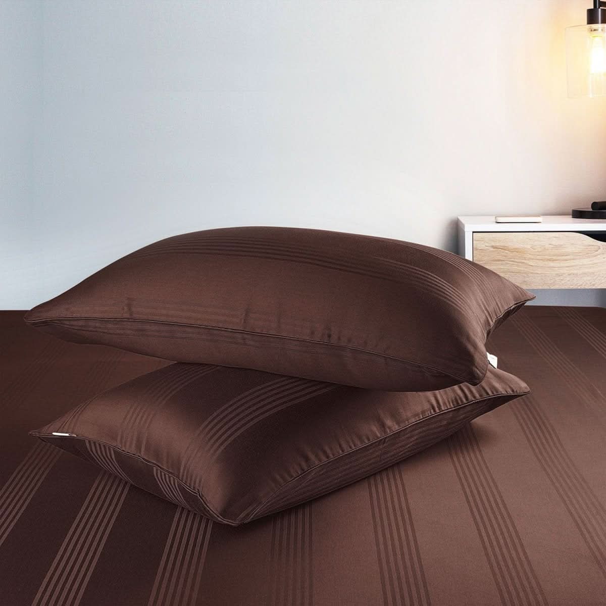 100% Cotton Pillowcases - Soft, Breathable, Durable - Minimalist Design in White, Sand, Light Gray, Anthracite