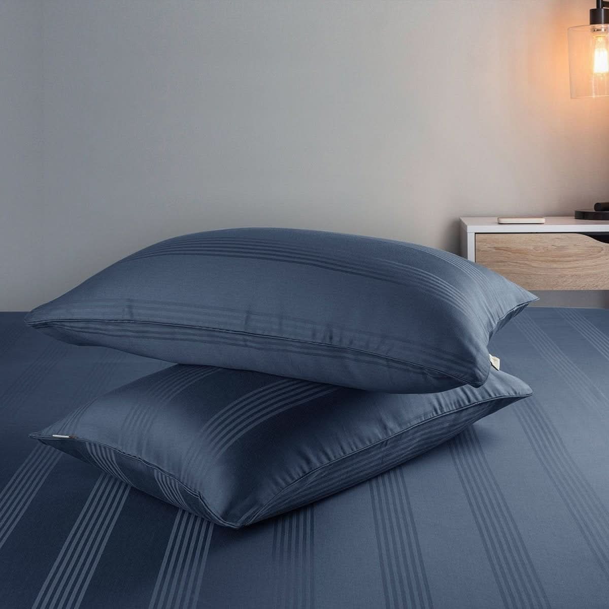 100% Cotton Pillowcases - Soft, Breathable, Durable - Minimalist Design in White, Sand, Light Gray, Anthracite