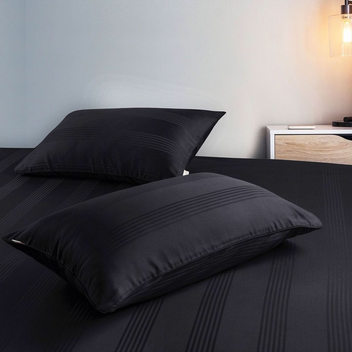 100% Cotton Pillowcases - Soft, Breathable, Durable - Minimalist Design in White, Sand, Light Gray, Anthracite