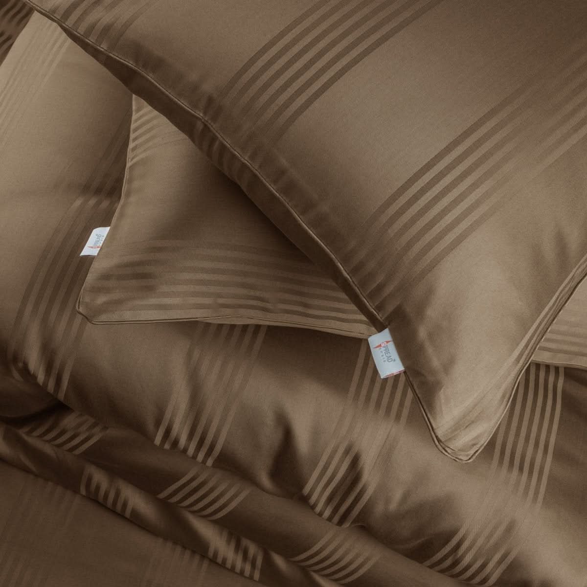 100% Cotton Pillowcases - Soft, Breathable, Durable - Minimalist Design in White, Sand, Light Gray, Anthracite