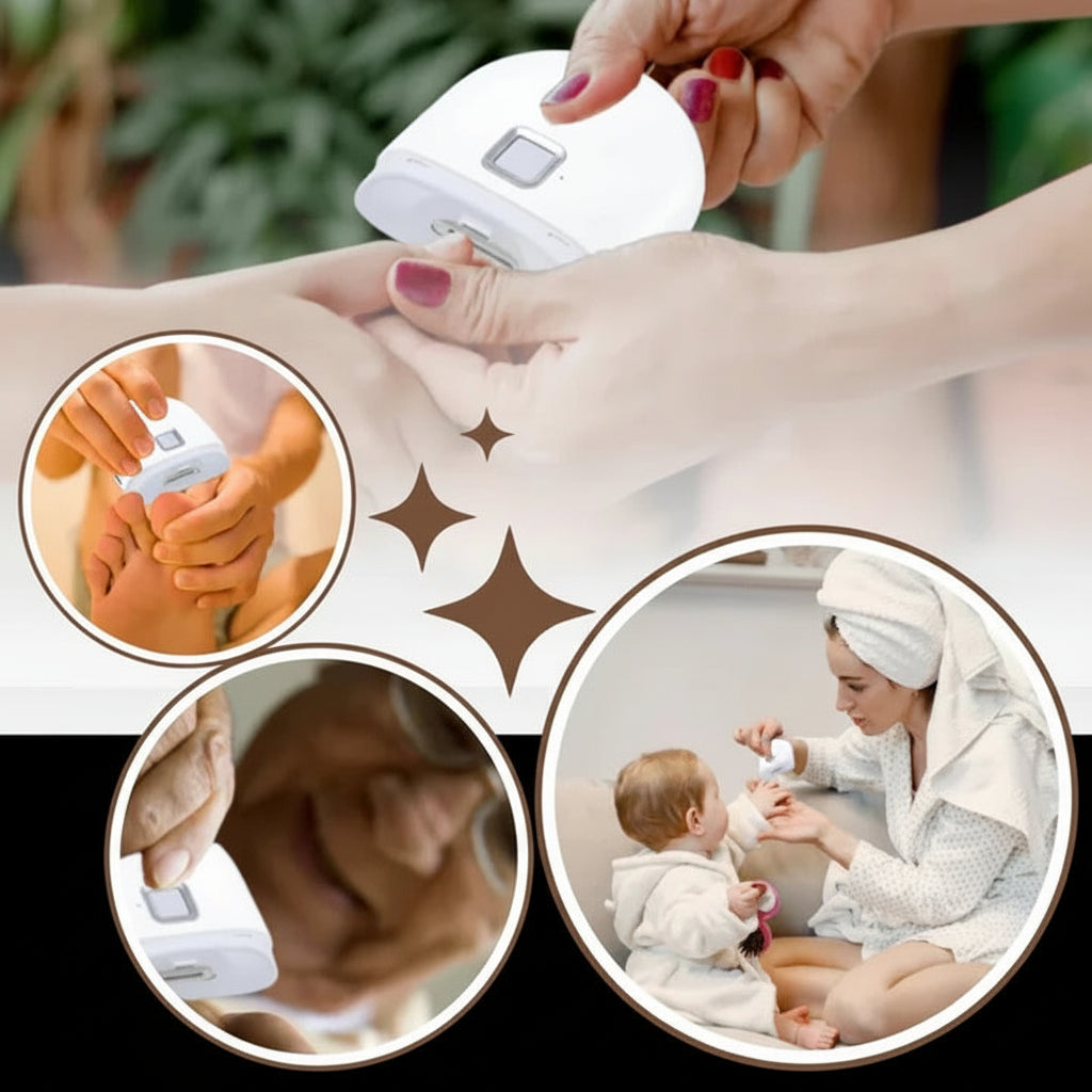 Electric Nail Clipper with LED Light and Rechargeable Battery