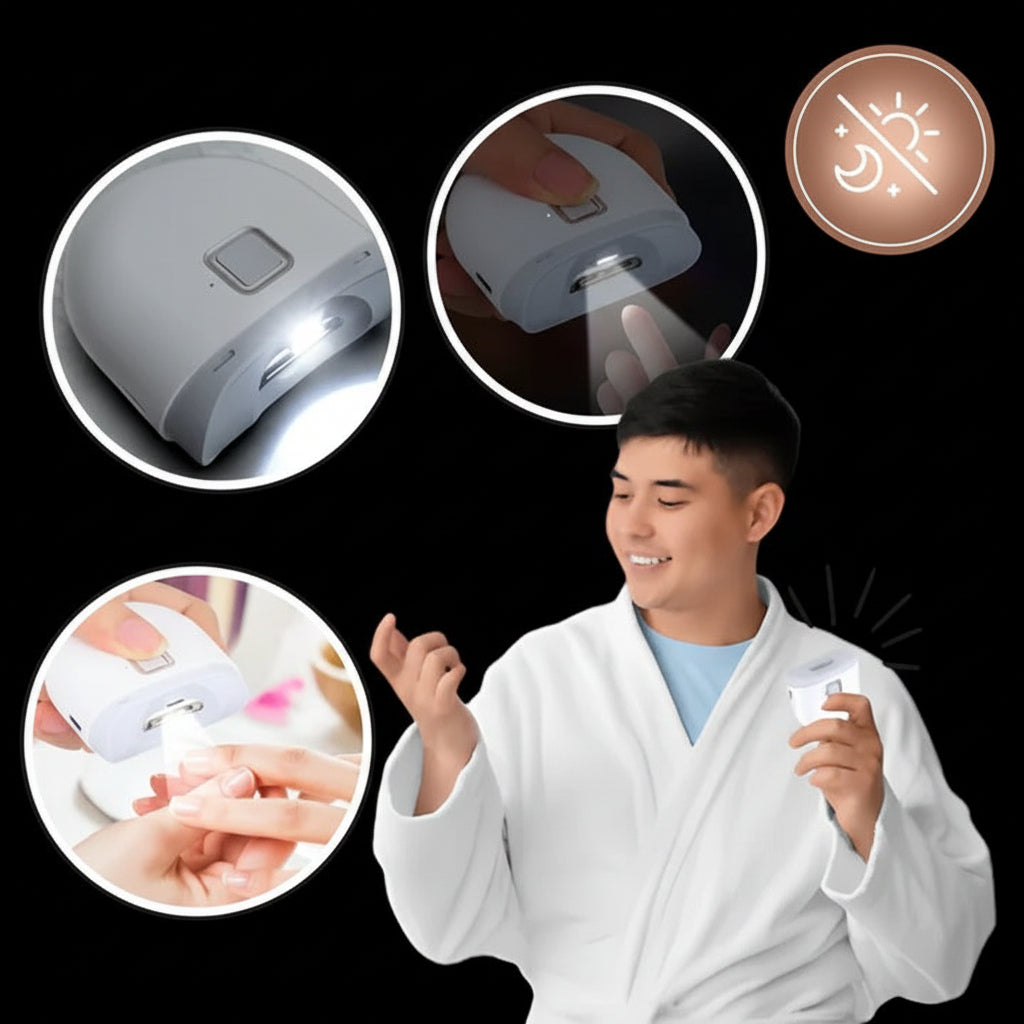 Electric Nail Clipper with LED Light and Rechargeable Battery