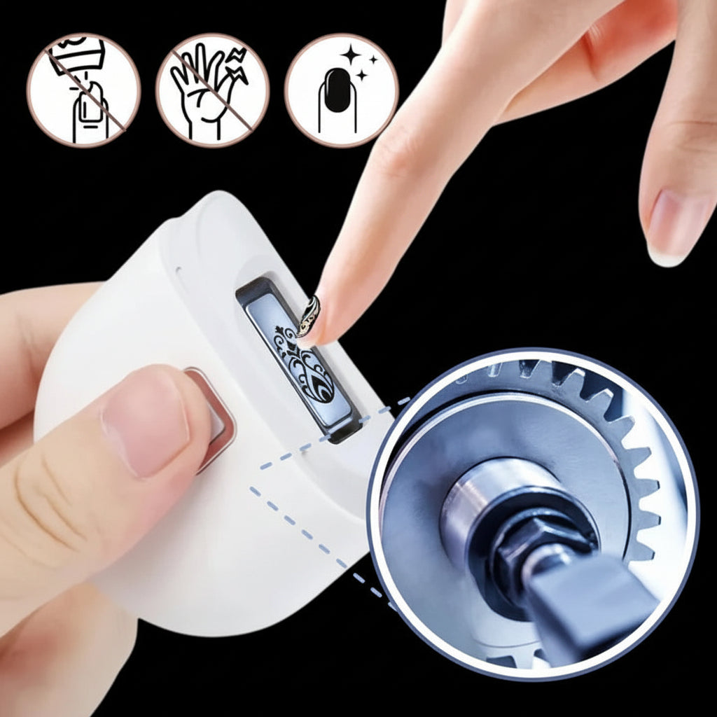 Electric Nail Clipper with LED Light and Rechargeable Battery