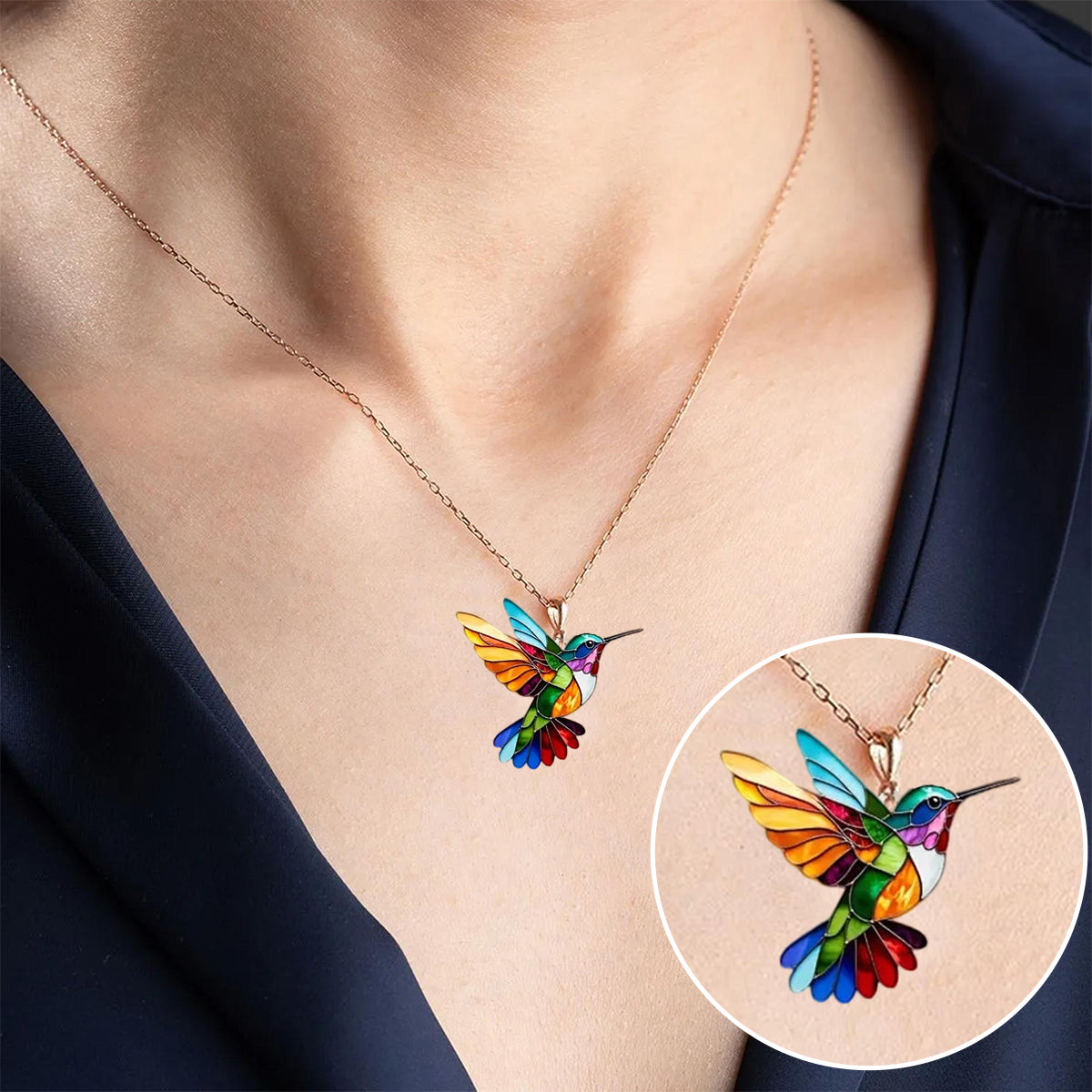 Gold Bird Pendant Necklace for Women - Elegant Fashion Jewelry