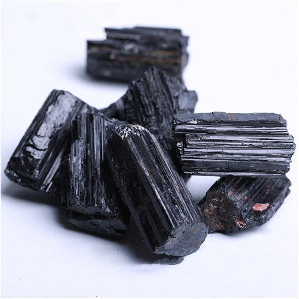 Raw Black Tourmaline Crystal Stones for Ramadan 2023 Decoration