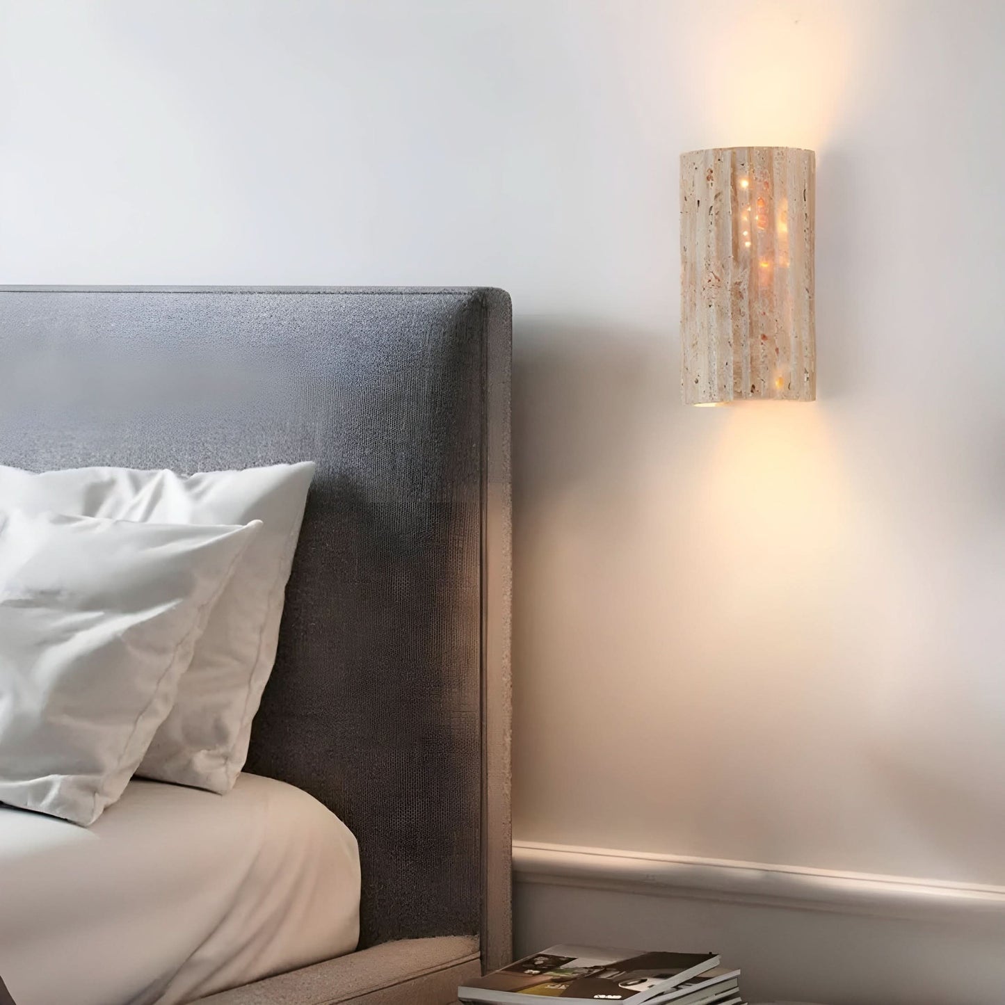 Natural Stone LED Wall Sconce Light Fixture