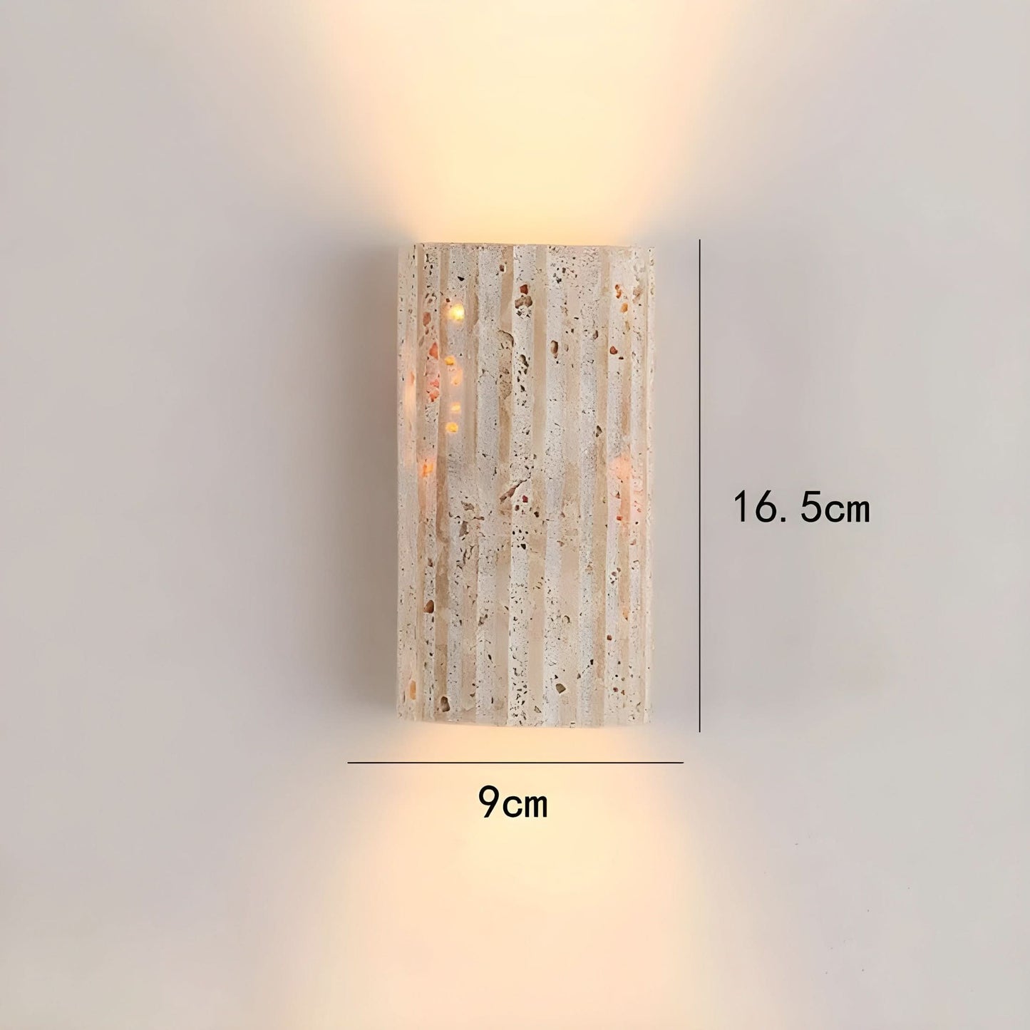 Natural Stone LED Wall Sconce Light Fixture