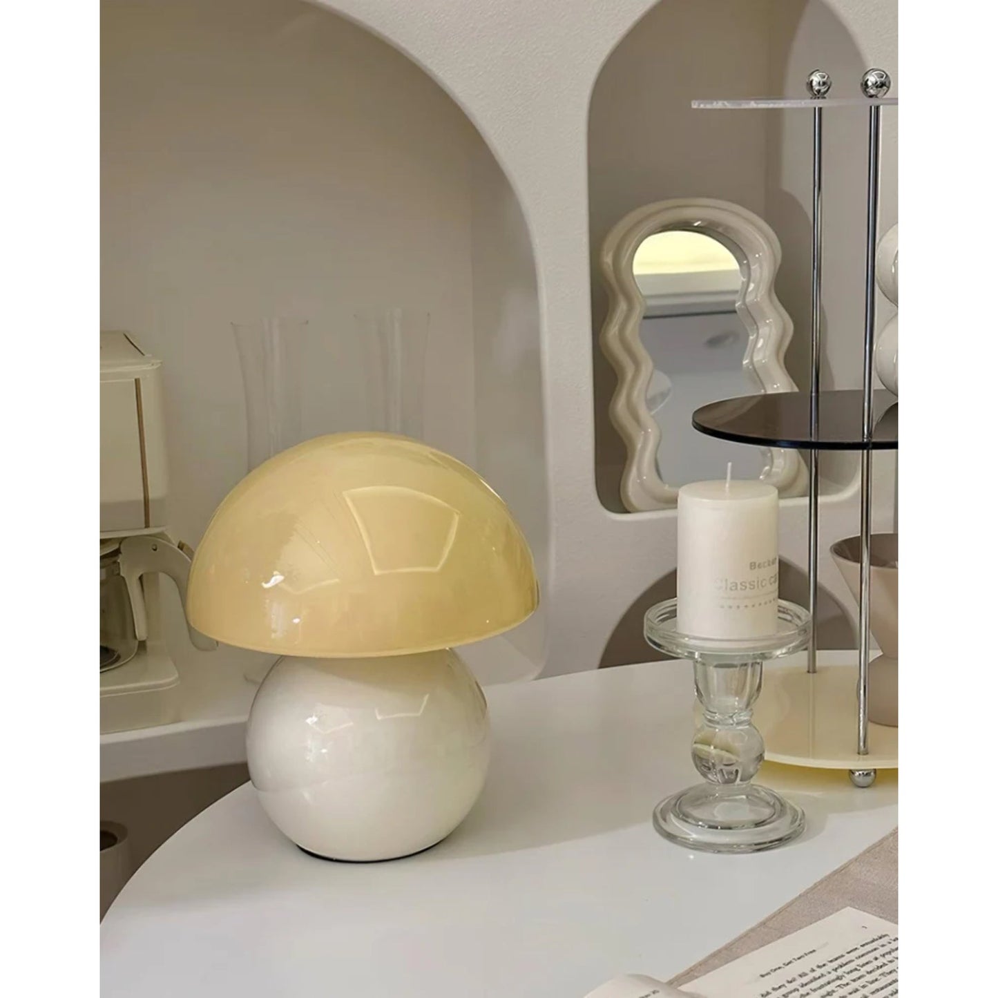 Modern Minimalist Ceramic Table Lamp with Soft Light Diffusion
